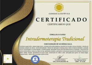 Certificado Intradermo alopécia